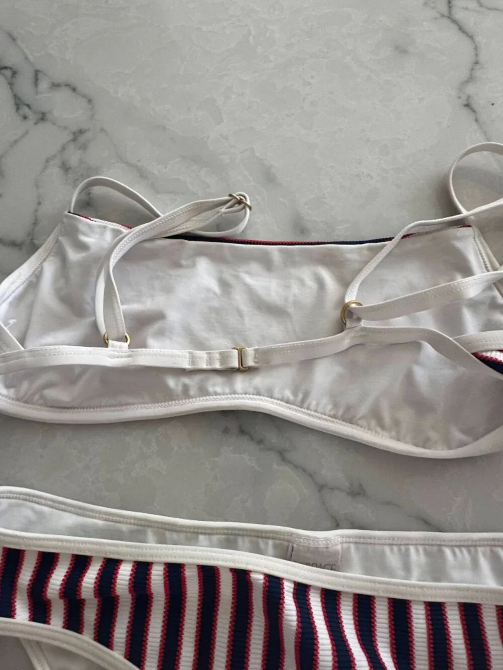 L*Space Striped Ribbed Bikini Set